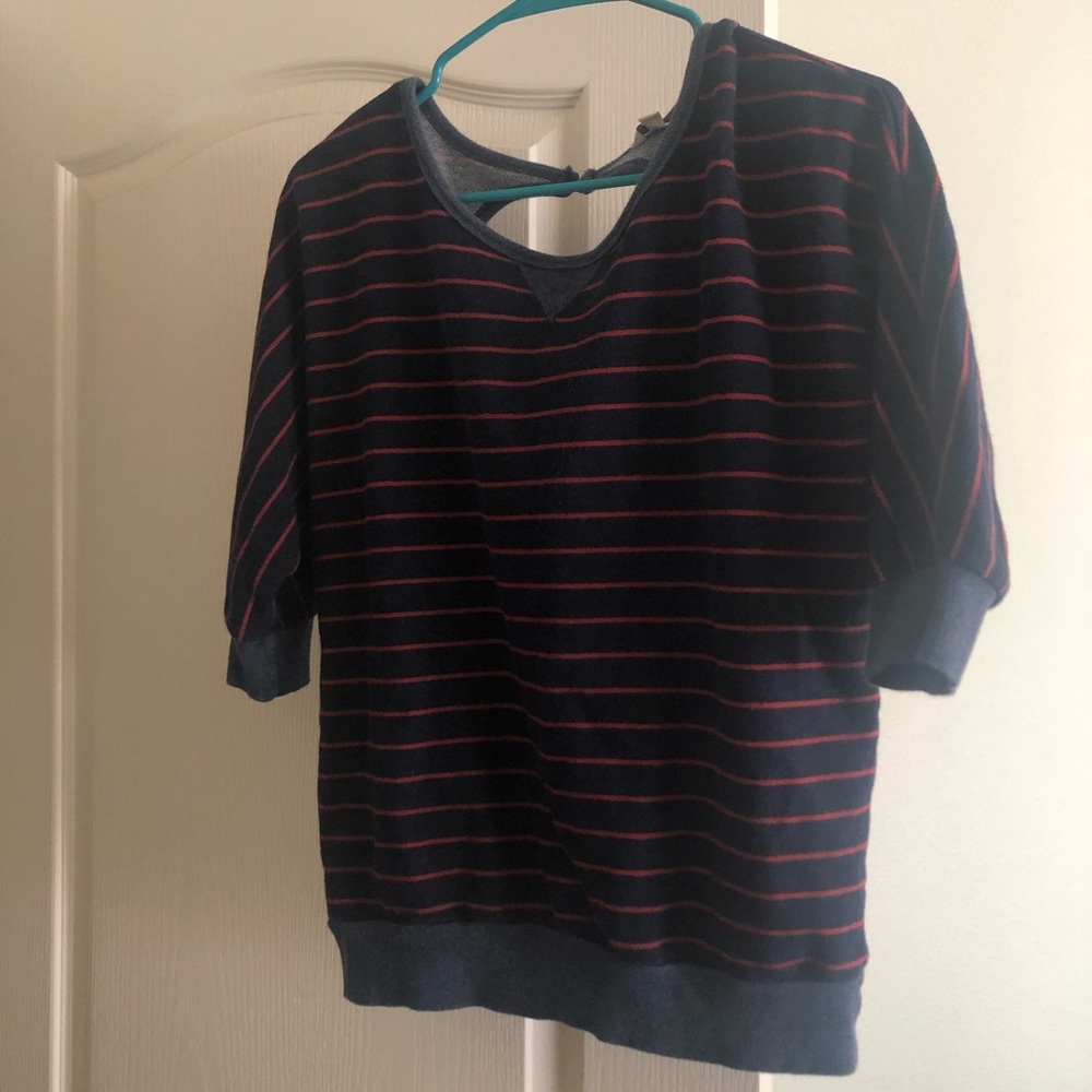 Striped Athlete Style Shirt